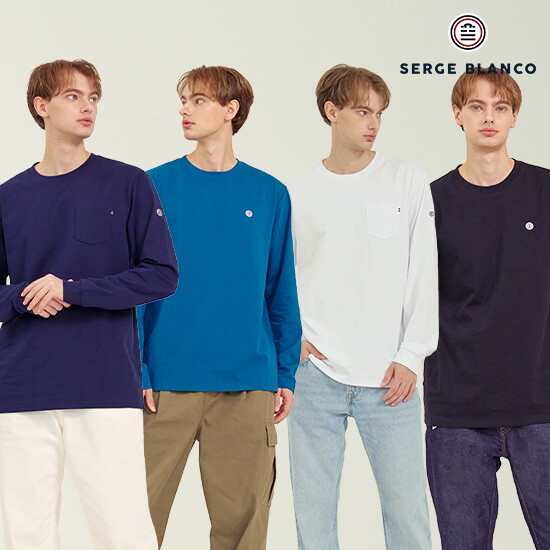 [세르즈블랑코]O 세르즈블랑코 남성 소로나 코튼 긴팔티셔츠 4종 