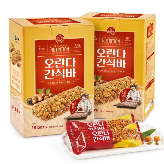 [호정가]호정가 오란다간식바 (18개입) 342g x 2개 묶음