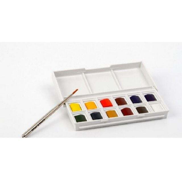 WINSORNEWTON 친절한탄씨 코트만 고체물감 12색 세트