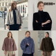 [뎁+](런칭가 99,000원)24FW 호리젠탈 FAUX 밍크 자켓+머플러 SET