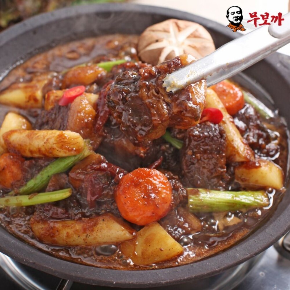 (주)다담 무보까국밥 [무보까] 국내산 한돈 순살 돼지갈비찜 500g x 5팩, 삼겹 돼지갈비찜