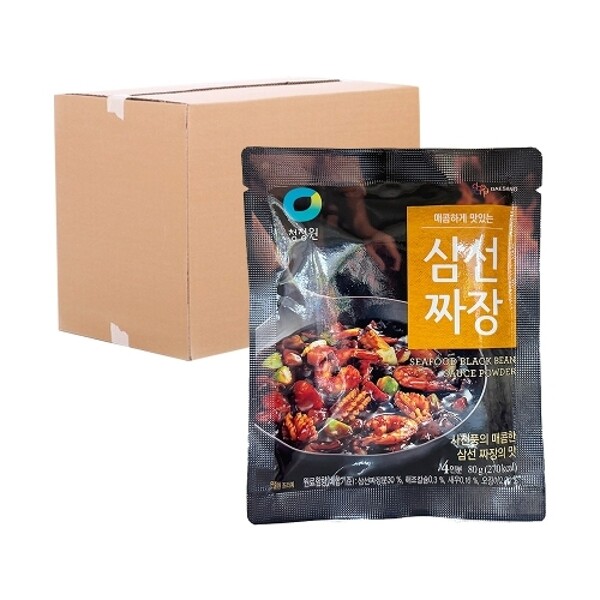 (주)더블유쇼핑 청정원 [하프클럽/청정원]청정원 매콤삼선짜장 분말 80g 40입