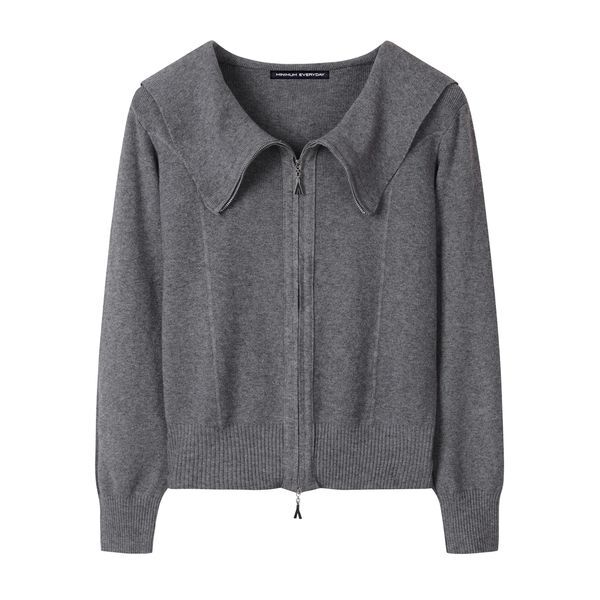 미니멈 에브리데이. [하프클럽/미니멈 에브리데이]세일러 카라 투웨이 집업 가디건 (EB3CK033D)