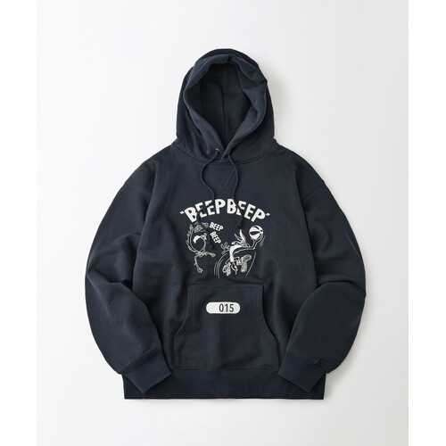 아웃스탠딩 [LOONEY TUNES] HOOD SWEAT(BEEP BEEP)_NAVY