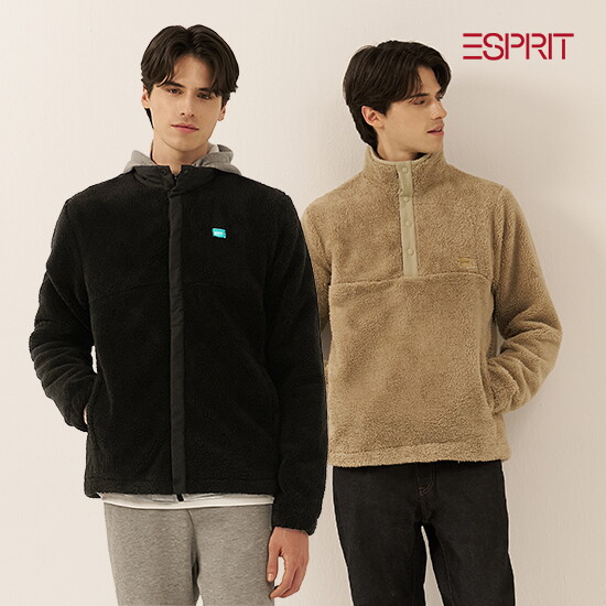 [에스프리]ESPRIT 24FW 남성 보아 세트 2종 (자켓 1종+하프넥 1종)