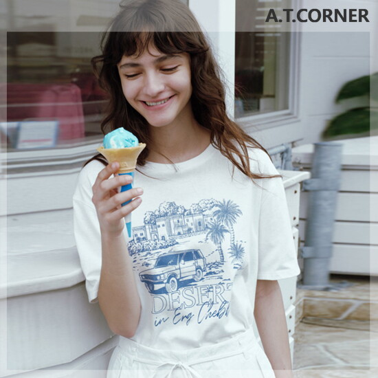 [파슨스](앳코너) 데저트 프린트 루즈핏 반팔 티셔츠 3colors (AETS4B404)