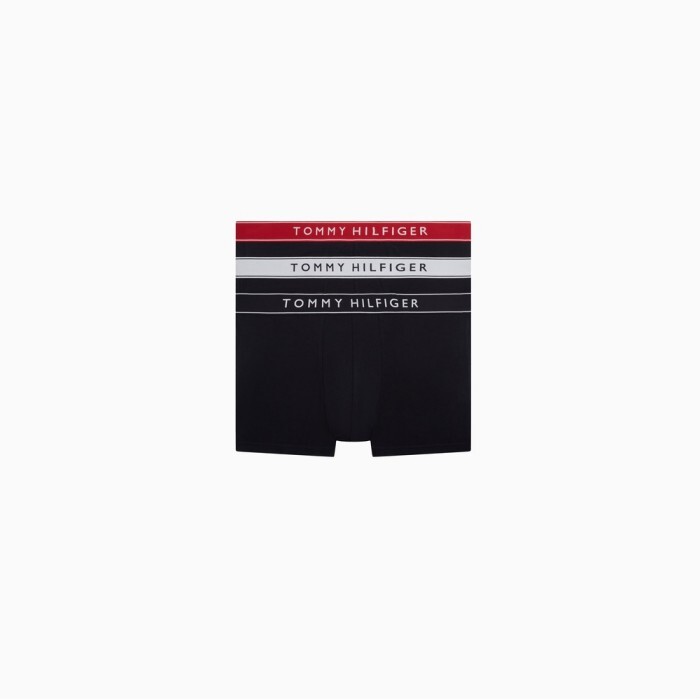 타미힐피거 남성 [공식] [타미힐피거] 웨이스트 밴드 트렁크 3PACK (T12G7AXO110MT10WF)