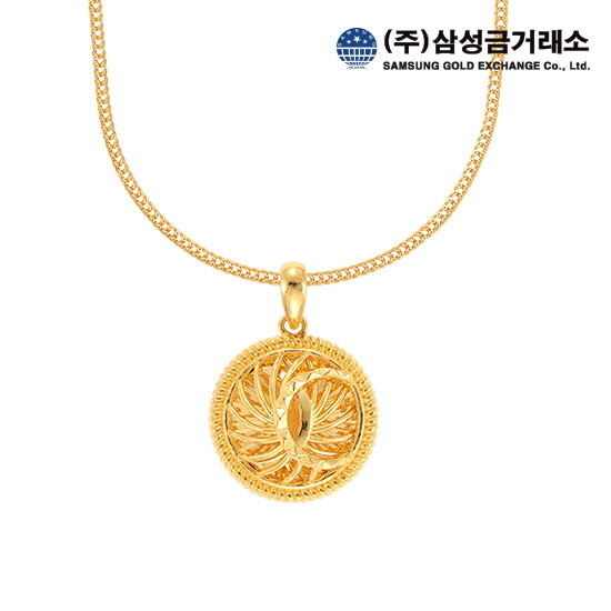 [멜로라]24K 순금 문크리스탈 목걸이 18.75g