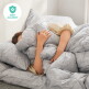 [아르페지오베이직][단독][베개솜추가구성]알러지케어 차렵 침구세트(이불+베개커버+토퍼) 퀸킹Q/K 4종