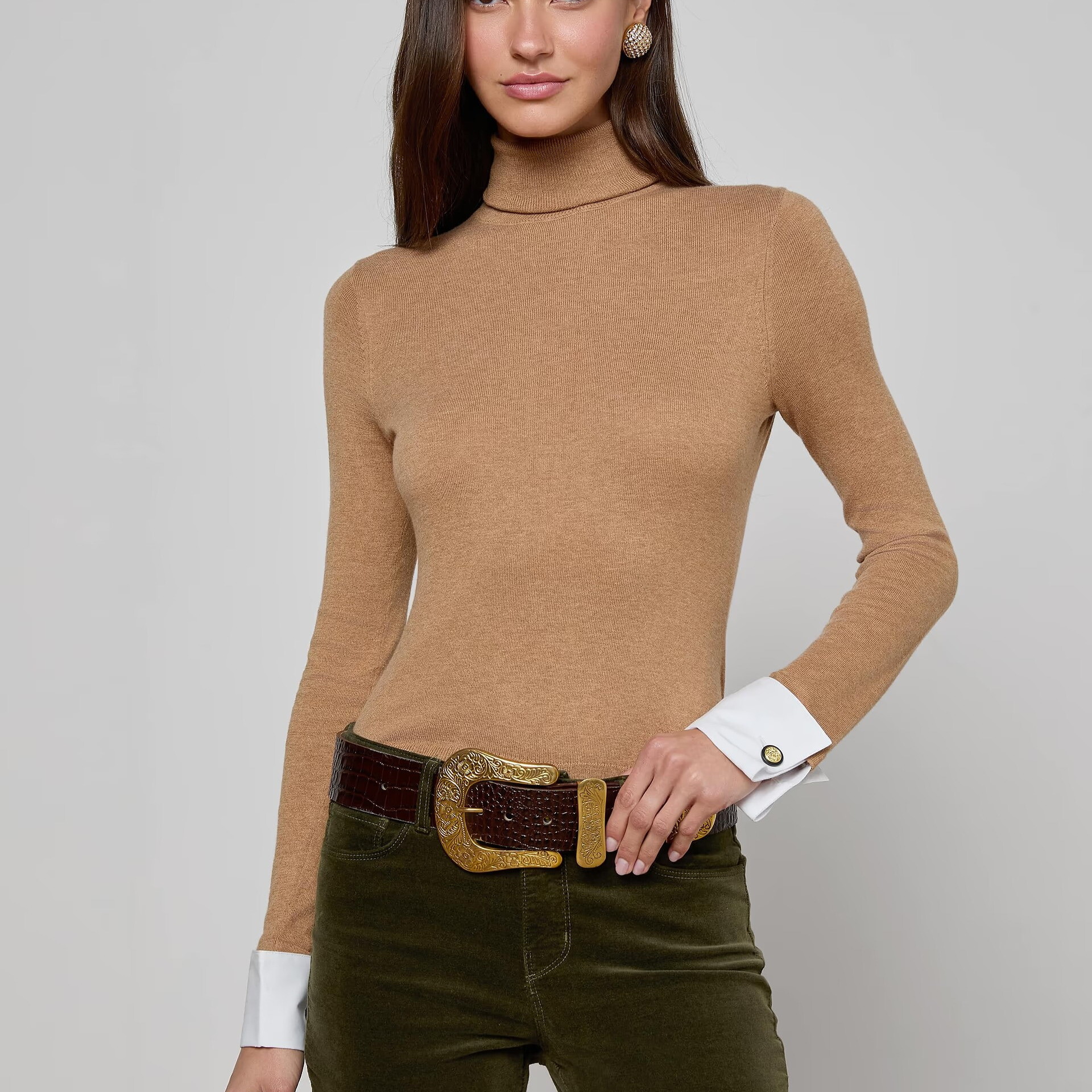라장스(AVE) Flora Turtleneck 80015PSO CHWH