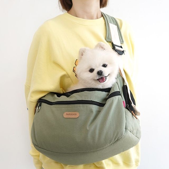 중국 오너클랜 반려견 외출 대중교통이용 크로스 이동가방 슬링백 L