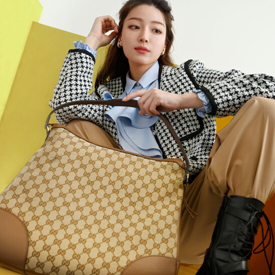 [구찌]★안심직배송★ GG 캔버스 호보백 449244 KY9LG 8610