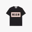[MSGM] 여성 박스 로고 반팔티 블랙 MGM22FRTS304BK
