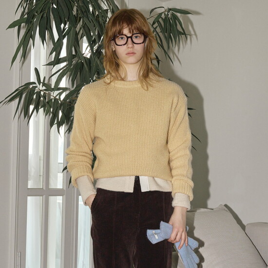 [벤시몽][23FW] WAFFLE KNIT PULLOVER - 4color