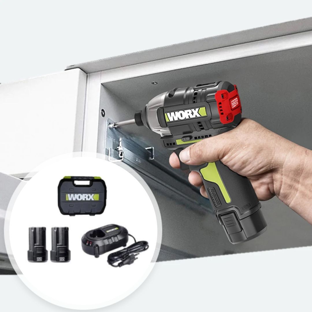 에이치플러스몰 WORX 초경량 12V 충전식 WU132 임팩드라이버 풀세트