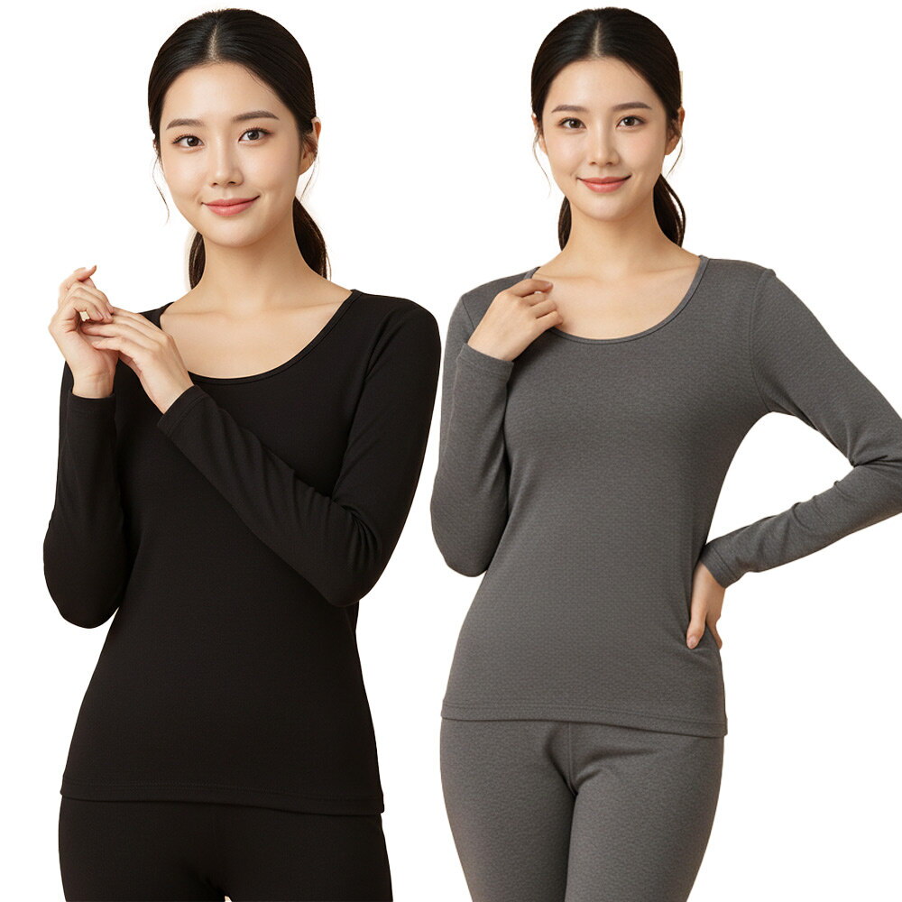 기타 (패플) [미미캐츠]미미캐츠 두툼한 융 기모 방풍 방한 여성 내복 내의 상의 R-4090