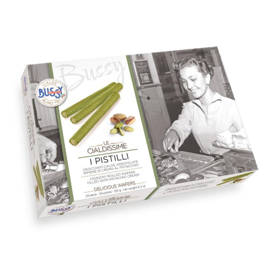 [부시]BUSSY 챨데 웨이퍼 롤 I PISTILLI 피스타치오 120g