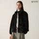 [유로컬렉션][정가 898,000원[유로컬렉션]퍼널넥 밍크 자켓