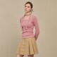 [누브][정상가 53000원][누브] Square Neck Sarf T-Shirts - Pink