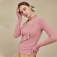 [누브][정상가 53000원][누브] Square Neck Sarf T-Shirts - Pink