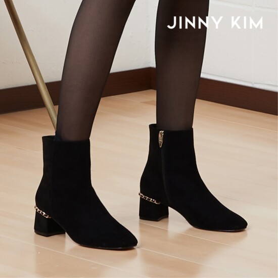 [지니킴(슈즈)][정가 178,000] 리얼레더 Cerina 세리나 앵클 부츠 5cm