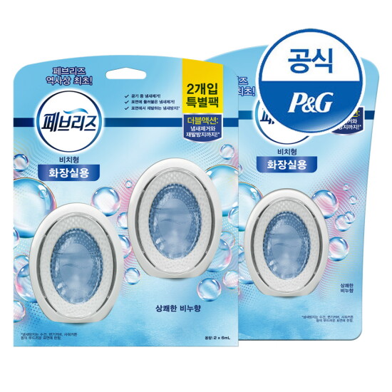 [P&G]페브리즈 (신제품)화장실용 비치형 6ml 3개