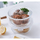 [네오플램]웨이브락V 칸칸이 내열유리 밀폐용기 원형 2칸 950ml