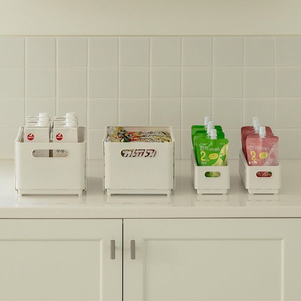 교보문고 리빙숲 길이조절 수납정리함 주방정리/싱크대정리함 대/소