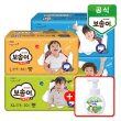 보솜이 액션핏/리얼코튼 원더 팬티 기저귀 1박스(4팩/점보3팩)+깨끗한나라 포밍 핸드워시 250ml 증정