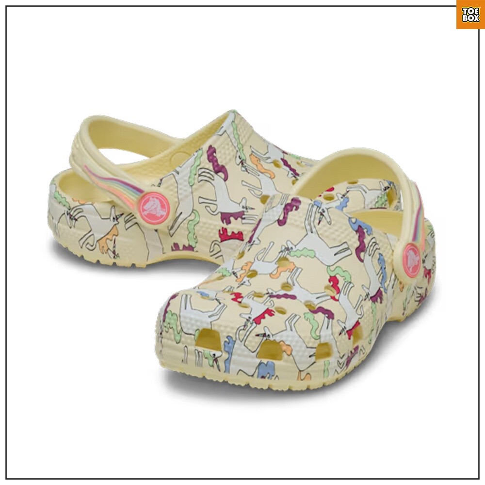 토박스 크록스 그래픽 클로그 토들러 옐로우 CCKCG2TSGC11YEL