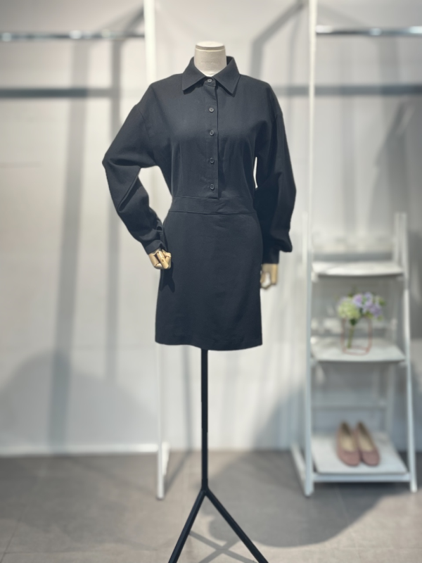 스타일리쉬바이피클 [스타일리쉬바이피클]코튼 카라 미디 원피스 SSB9OP03MS1