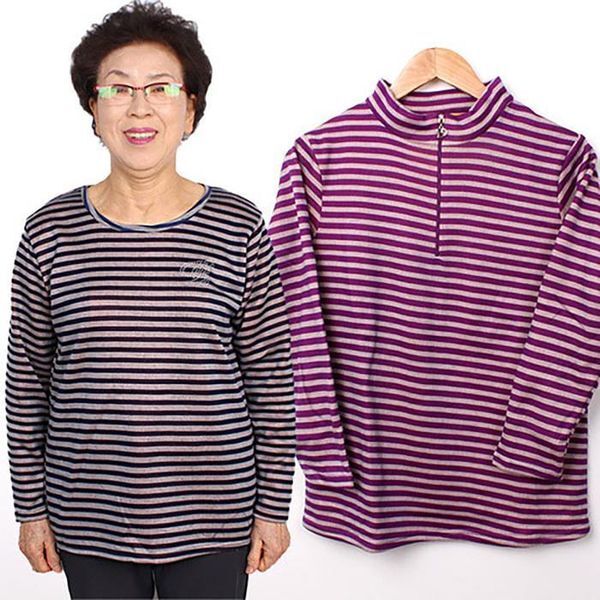 셀러허브(하프클럽) [하프클럽/셀러허브_여성트랜드패션]융기모 안감 겨울 라운드 반폴라 티셔츠 IT_23082