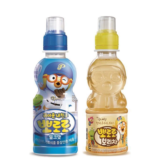 셀러허브 식품 뽀로로 음료수 밀크맛12개 보리차12개 235ml 24개