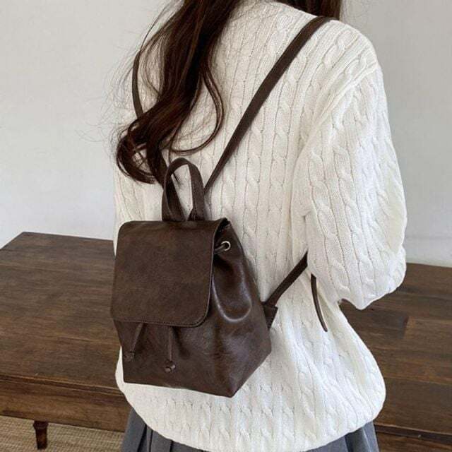 지오벤처스 예쁜 여성 캐주얼 미니 백팩 필수템 직장인 대학생 가