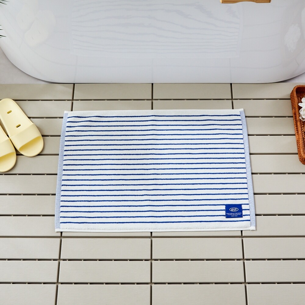 모던하우스(아울렛) 컬러 스트라이프 타월발매트 BLUE 45X65cm_NANTONG_BG2025015