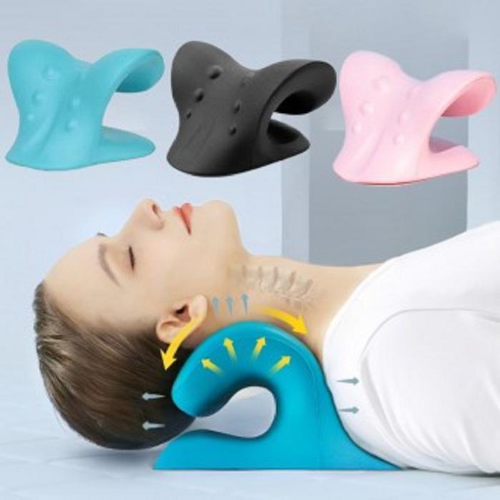 셀러허브 스포츠 자세교정기베개 뒷목 지압 목침 넥스트레쳐 목스트레칭기구 경추베개