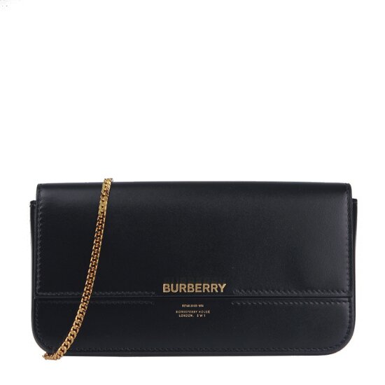 [BURBERRY] 디태처블 체인 스트랩 레더 지갑 8030409