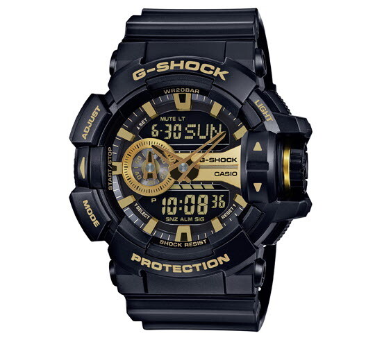 지샥 G-SHOCK [AK평택점] [지샥] 지샥 GA-400GB-1A9DR 블랙골드 아날로그 디지털 전자시계