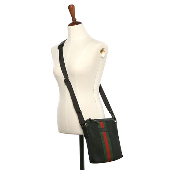 GUCCI 웹 스트라이프 캔버스 메신저백(631195 KWT7N 1060)