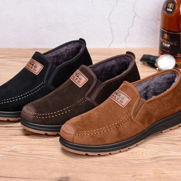에이치플러스몰 [하프클럽/에이치플러스몰]털신발 방한 모카신 스타일 로퍼 겨울부츠 효도화 T-V