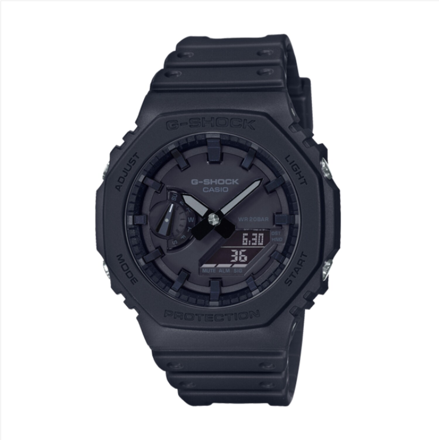 상세참조 지샥 GA-2100-1A1DR  지얄오크 군인  올검방수시계