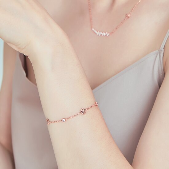 [로즈몽] 실버 팔찌 RJ0015