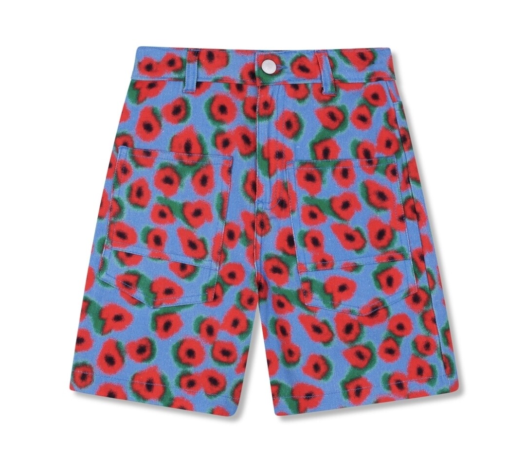 윙켄(아동) WK-MX 플로럴데님쇼츠 7617A-413-66