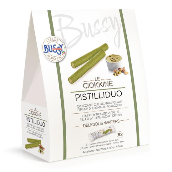 [부시]BUSSY 챨데 웨이퍼 롤 PISTILLIDUO 피스타치오(소포장) 160g