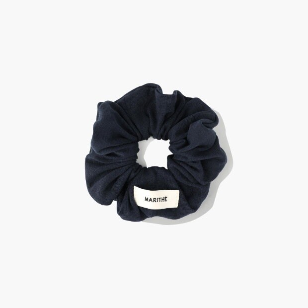 마리떼 프랑소와 저버 PQJ MFG45CAC501NVY W BASIC COTTON SCRUNCHIE navy