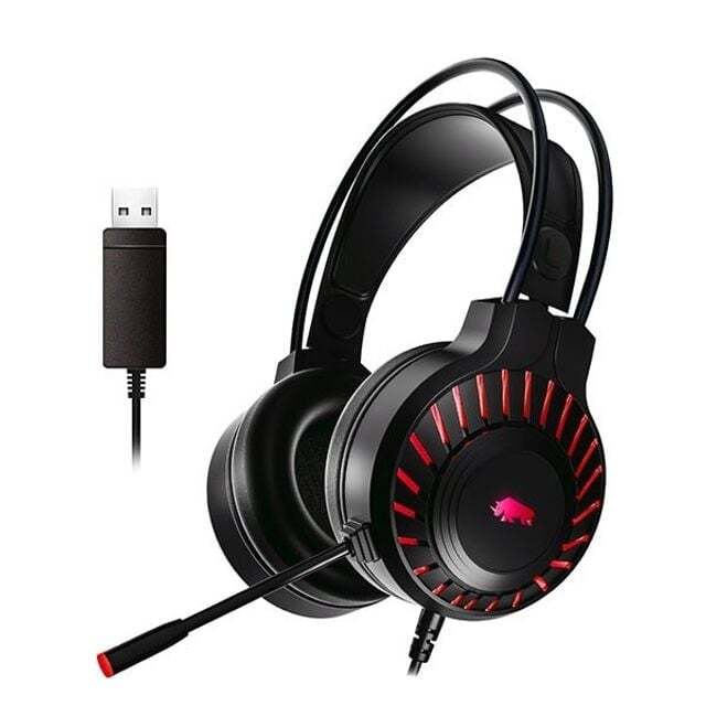 지오벤처스 RGB 게이밍 헤드셋 가상 71채널 헤드셋 스테레오 PC용 게이밍 헤드폰