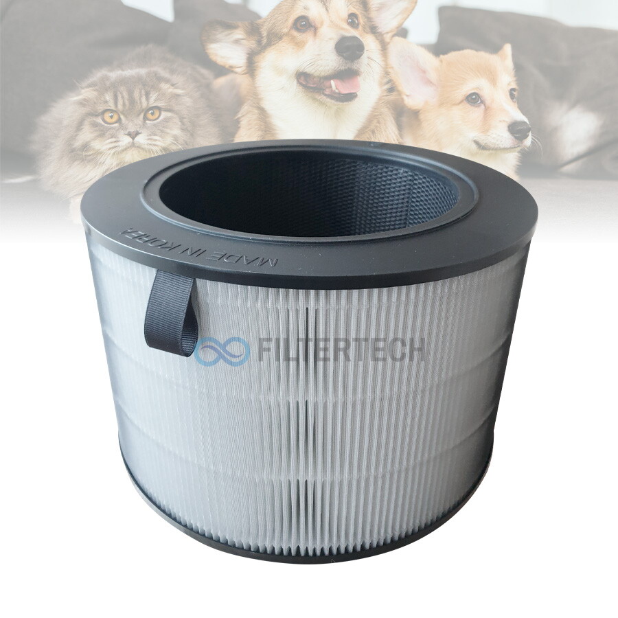 필터테크 LG 퓨리케어360펫 1단형 AS171DWFC 일반형 공기청정기필터 호환 1년세트
