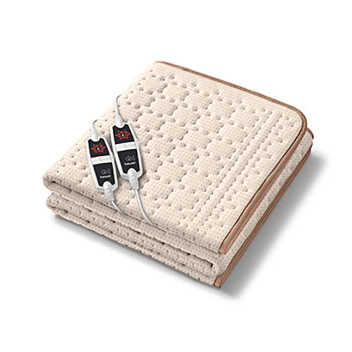 상세참조 보이로 독일 보이러(beurer) 전기요 UB141 2인용 더블 6단 도트아이보리