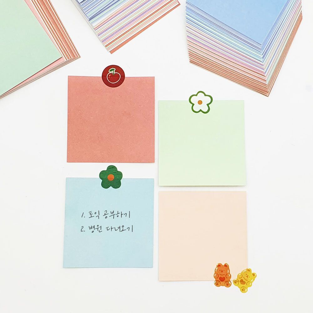 HYHH/HYHH 협력업체 오너클랜 컬러 시밀러 메모 장 D 색 단어장 종이 지 접기 학