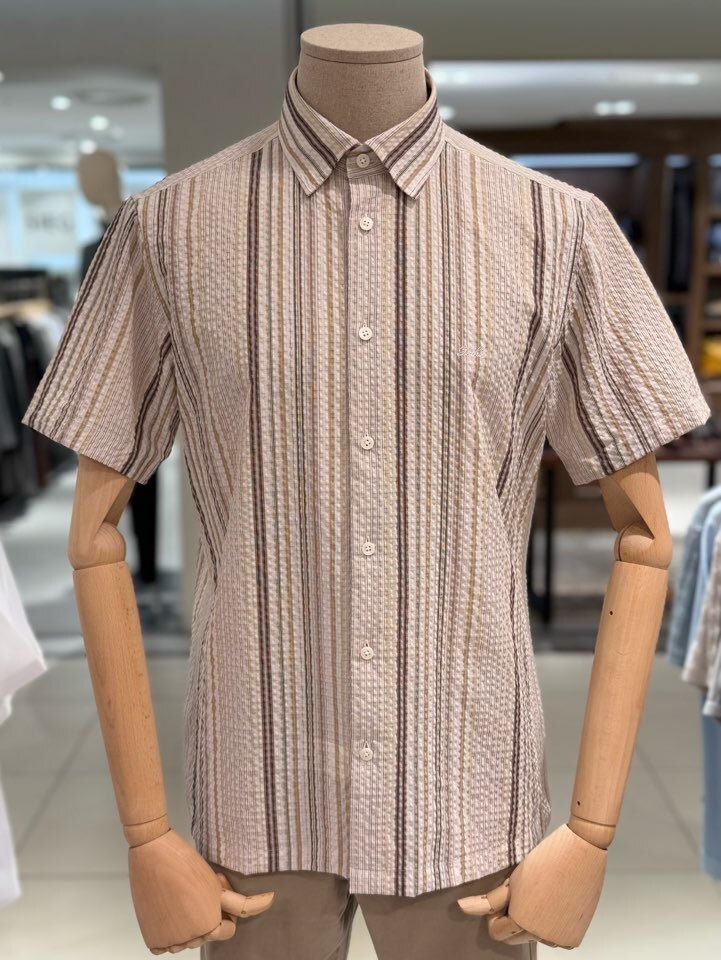 닥스 (메세지카드+사은품)노케어 시어서커 프린트 남방 DMS1SHCS138-I1